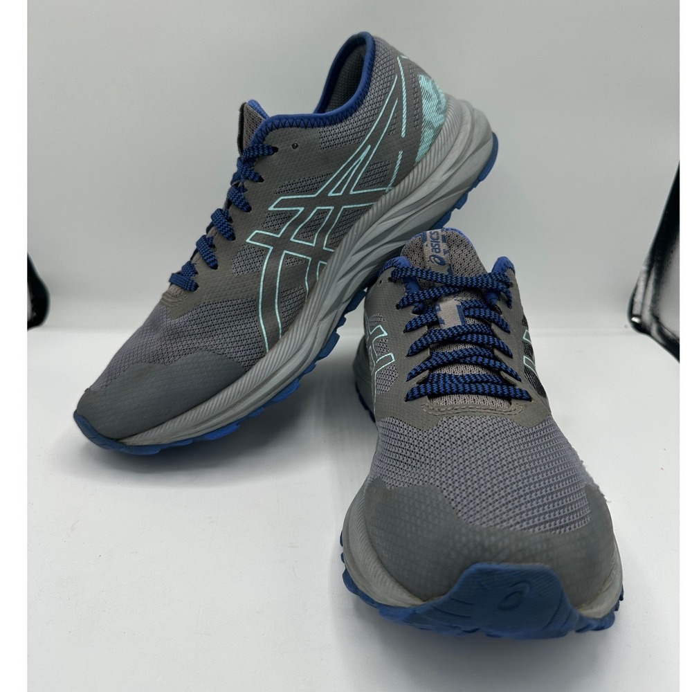 Asics Gel-Excite Trail Grey Blue Running Shoes 1012B051 Womens 10